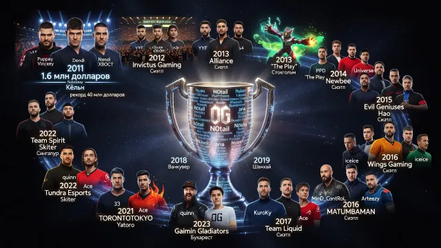 Победители TI: чемпионы The International по Dota 2 по годам